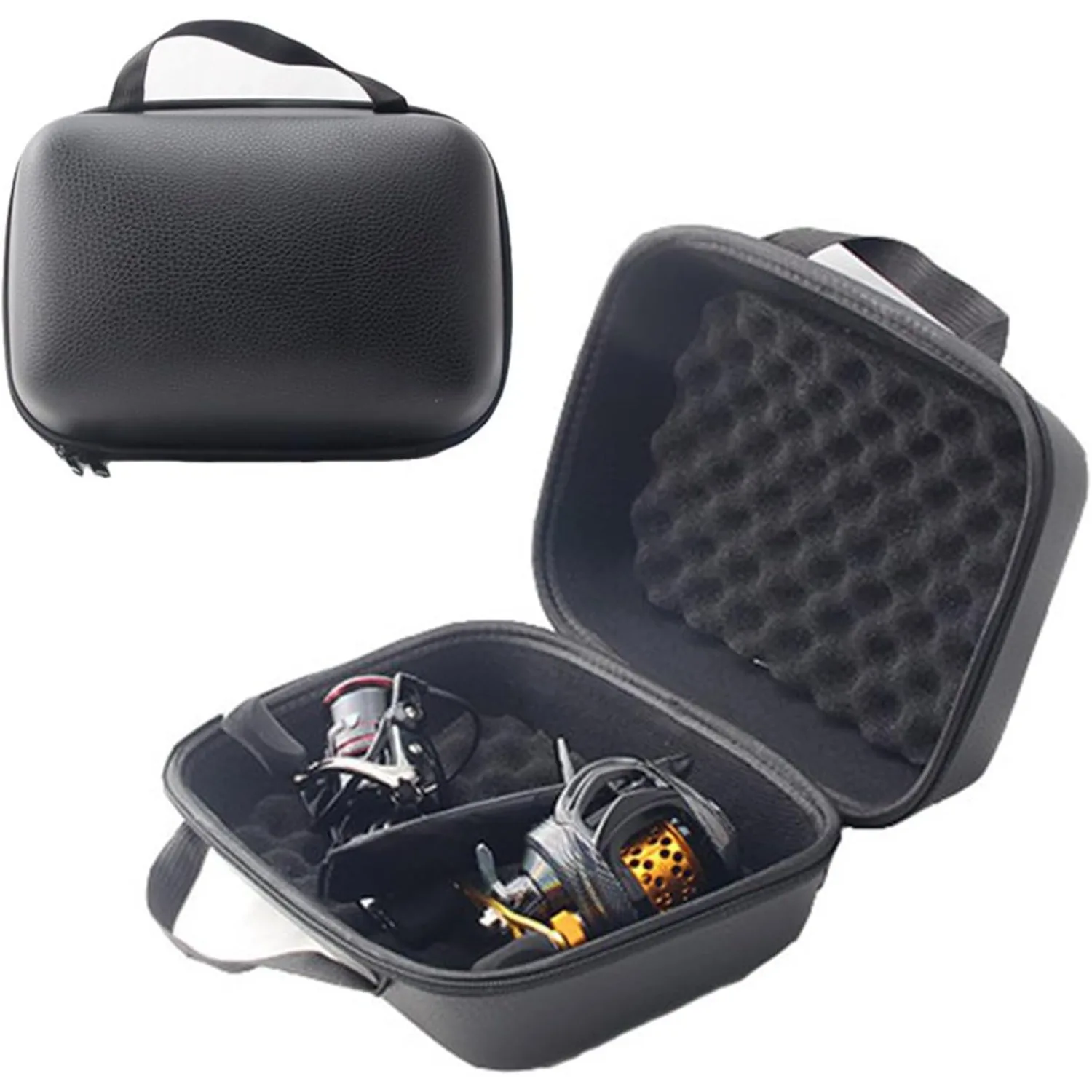 Fish Finder Case - Lixada vismolenkoffer - 3-compartimenten waterdichte draaiende
