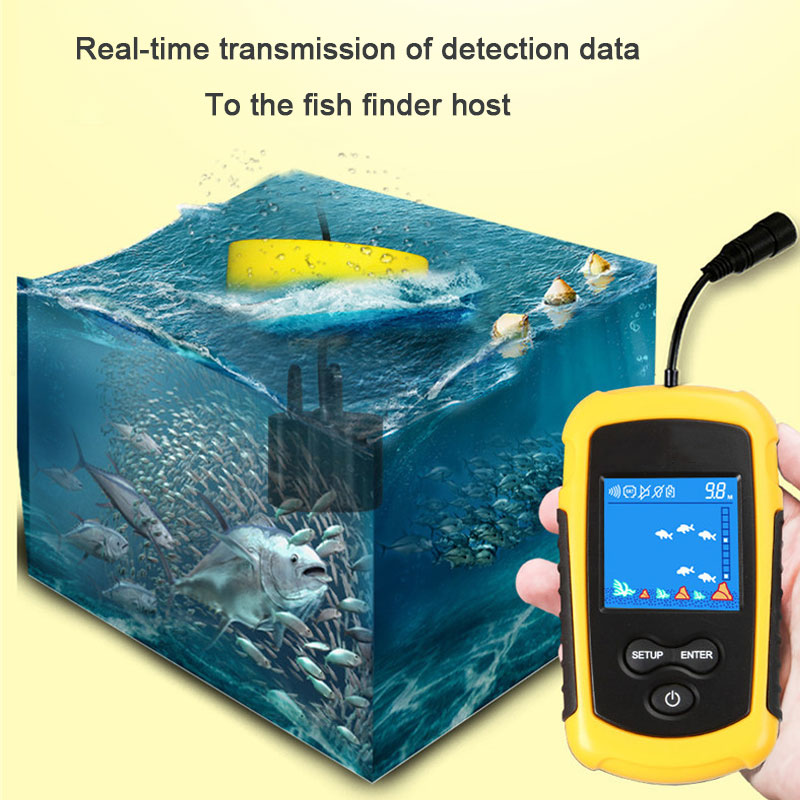 100M Bedraad Kleurenscherm Dra - Fishing Depth Finder recensie en prijs