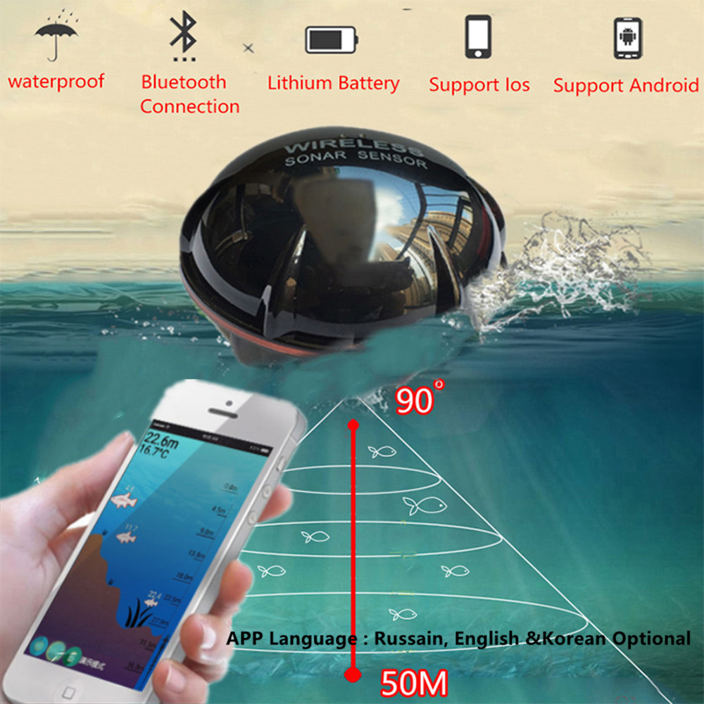 PUPOPAN 100M Gloednieuwe Smart - Fish Finder Transducer recensie en prijs